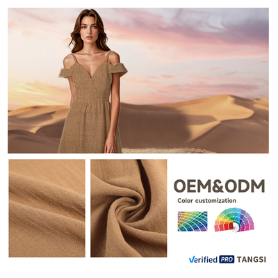 Fast Making New Fashion High Quality Fabric Support to  Customized Color Recycle Polyester Fabric for Making Clothes