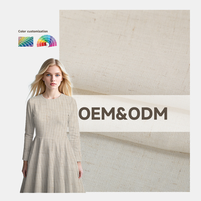 China's New 30*30 Linen Viscose Woven Cotton Fabric for Women's Sustainable Clothing Soft Great Sweat Absorption Competitive