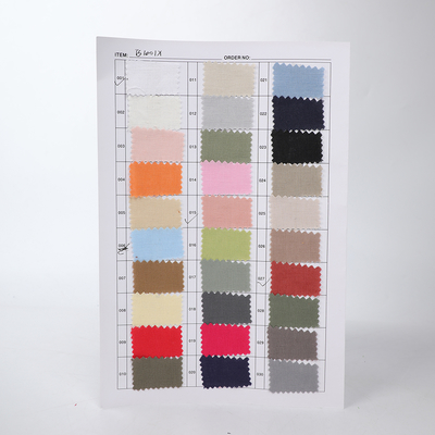 High Quality Linen 14*14  Woven Fabric Light Weight in Stock Comfortable and Breathable Solid Color for Women's Clothing