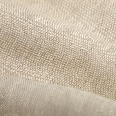 Factory's Top Selling 100% Linen Woven Fabric Heavyweight Pure Color Thick Comfortable Organic Material for Girls' Dresses Plain