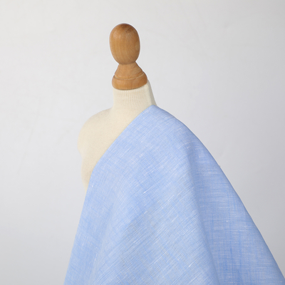 High Quality Latest Fashion Pattern Weave Soft and Breathable Yarn Dyed Woven Fabrics 100% Linen Fabric for Clothing
