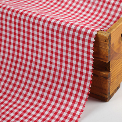 2025 Shaoxing Eco-friendly 100% Cotton Fabric Breathable Checks Pattern Cloth Woven for All Seasons Use for Boys Dress