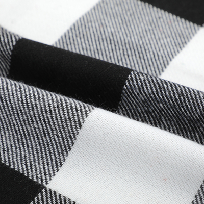 Shaoxing Textile Material Brushed Pure Polyester Yarn Dyed 12N*12N Fabric Blackout Feature for Fashion Clothes