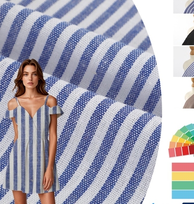 Normal Construction Men Blue Office Shirt 150gsm 21s Plain Two Tone Yarn Dyed Poly Cotton Oxford Fabric for Clothes