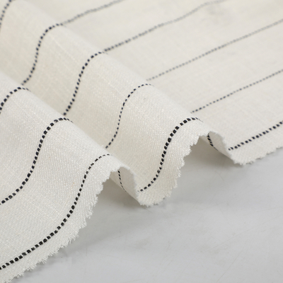 High Quality Rayon Fabric Blend Custom Woven Organic Soft Slub Linen for Garments for Printed Shirt Dress Stretchy Feature