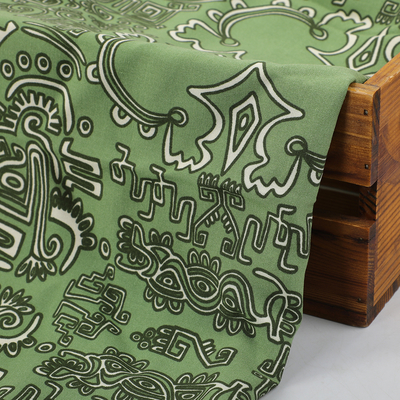 New Fashion Print 100% Rayon  Wholesale Sustainable Forest-style Woven Plain Rayon Fabric for Dress