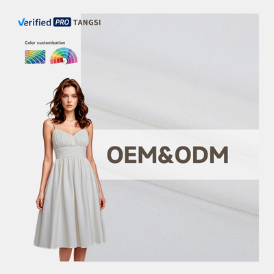China Factory Direct Sale Hot Sale for Tencel Cotton Blended Dress/Shirt Fabric Fashion Solid Color for Girls Boys Blackout Feat