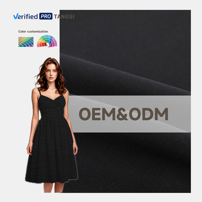High Quality 49% Polyester 44% Tencel Woven Plain Cotton Lyocell Fabric Organic Printed for Women's Shirts & Dresses Girls Boys