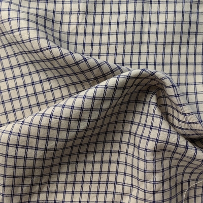 French Eco-friendly Flax Fabrics Check Yarn Dyed 60% Linen 40% Cotton Fabric for Shirt and Clothing