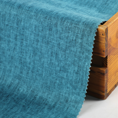 Comfortable  Mixed Linen  with Pigment Solid Natural Washed Soft 55% Linen 45% Viscose Fabric for Shirt Dress