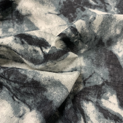 Factory Direct Sales Soft Cheap Custom Linen Fabric Ink and Wash Print Ramie Cotton for Girls Women's  Fabric for Clothing